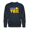 Premium Vail, Colorado Sweatshirt - Retro Sun Premium Men's Vail Sweatshirt - navy