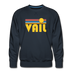 Premium Vail, Colorado Sweatshirt - Retro Sun Premium Men's Vail Sweatshirt - navy