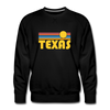 Premium Texas Sweatshirt - Retro Sun Premium Men's Texas Sweatshirt - black