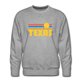 Premium Texas Sweatshirt - Retro Sun Premium Men's Texas Sweatshirt
