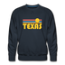 Premium Texas Sweatshirt - Retro Sun Premium Men's Texas Sweatshirt - navy