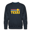 Premium Texas Sweatshirt - Retro Sun Premium Men's Texas Sweatshirt - navy