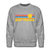 Premium West Virginia Sweatshirt - Retro Sun Premium Men's West Virginia Sweatshirt - heather grey