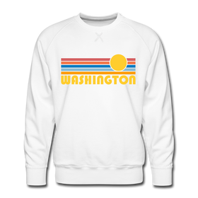 Premium Washington Sweatshirt - Retro Sun Premium Men's Washington Sweatshirt