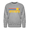 Premium Wyoming Sweatshirt - Retro Sun Premium Men's Wyoming Sweatshirt