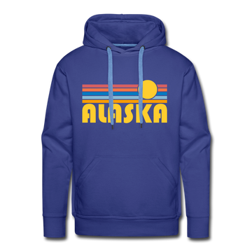 Premium Alaska Hoodie - Retro Sun Premium Men's Alaska Sweatshirt / Hoodie - royalblue