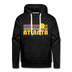 Premium Atlanta, Georgia Hoodie - Retro Sun Premium Men's Atlanta Sweatshirt / Hoodie - charcoal grey