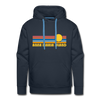 Premium Anna Maria Island, Florida Hoodie - Retro Sun Premium Men's Anna Maria Island Sweatshirt / Hoodie - navy