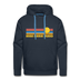 Premium Anna Maria Island, Florida Hoodie - Retro Sun Premium Men's Anna Maria Island Sweatshirt / Hoodie - navy