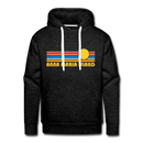 Premium Anna Maria Island, Florida Hoodie - Retro Sun Premium Men's Anna Maria Island Sweatshirt / Hoodie - charcoal grey
