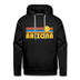 Premium Arizona Hoodie - Retro Sun Premium Men's Arizona Sweatshirt / Hoodie - black