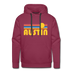 Premium Austin, Texas Hoodie - Retro Sun Premium Men's Austin Sweatshirt / Hoodie - burgundy