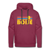 Premium Boise, Idaho Hoodie - Retro Sun Premium Men's Boise Sweatshirt / Hoodie - burgundy
