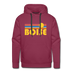 Premium Boise, Idaho Hoodie - Retro Sun Premium Men's Boise Sweatshirt / Hoodie - burgundy