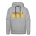 Premium Boise, Idaho Hoodie - Retro Sun Premium Men's Boise Sweatshirt / Hoodie - heather grey