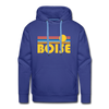 Premium Boise, Idaho Hoodie - Retro Sun Premium Men's Boise Sweatshirt / Hoodie