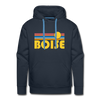 Premium Boise, Idaho Hoodie - Retro Sun Premium Men's Boise Sweatshirt / Hoodie