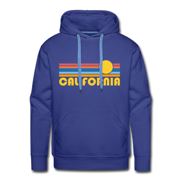 Premium California Hoodie - Retro Sun Premium Men's California Sweatshirt / Hoodie - royalblue