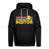 Premium Boston, Massachusetts Hoodie - Retro Sun Premium Men's Boston Sweatshirt / Hoodie - black