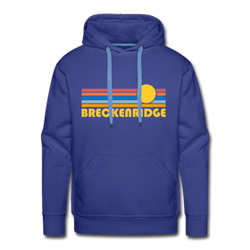 Premium Breckenridge, Colorado Hoodie - Retro Sun Premium Men's Breckenridge Sweatshirt / Hoodie - royalblue