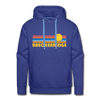 Premium Breckenridge, Colorado Hoodie - Retro Sun Premium Men's Breckenridge Sweatshirt / Hoodie - royalblue