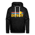 Premium Detroit, Michigan Hoodie - Retro Sun Premium Men's Detroit Sweatshirt / Hoodie - charcoal grey