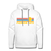 Premium Florida Keys, Florida Hoodie - Retro Sun Premium Men's Florida Keys Sweatshirt / Hoodie - white