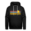 Premium Florida Keys, Florida Hoodie - Retro Sun Premium Men's Florida Keys Sweatshirt / Hoodie - black