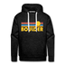 Premium Boulder, Colorado Hoodie - Retro Sun Premium Men's Boulder Sweatshirt / Hoodie - charcoal grey