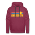 Premium Brooklyn, New York Hoodie - Retro Sun Premium Men's Brooklyn Sweatshirt / Hoodie - burgundy