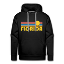 Premium Florida Hoodie - Retro Sun Premium Men's Florida Sweatshirt / Hoodie - black