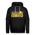 Premium Idaho Hoodie - Retro Sun Premium Men's Idaho Sweatshirt / Hoodie - black