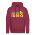 Premium Idaho Hoodie - Retro Sun Premium Men's Idaho Sweatshirt / Hoodie - burgundy