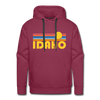 Premium Idaho Hoodie - Retro Sun Premium Men's Idaho Sweatshirt / Hoodie