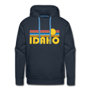 Premium Idaho Hoodie - Retro Sun Premium Men's Idaho Sweatshirt / Hoodie - navy