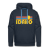 Premium Idaho Hoodie - Retro Sun Premium Men's Idaho Sweatshirt / Hoodie - navy