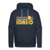 Premium Idaho Hoodie - Retro Sun Premium Men's Idaho Sweatshirt / Hoodie - navy