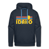 Premium Idaho Hoodie - Retro Sun Premium Men's Idaho Sweatshirt / Hoodie