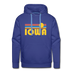 Premium Iowa Hoodie - Retro Sun Premium Men's Iowa Sweatshirt / Hoodie - royalblue