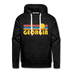 Premium Georgia Hoodie - Retro Sun Premium Men's Georgia Sweatshirt / Hoodie - charcoal grey