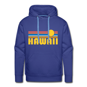 Premium Hawaii Hoodie - Retro Sun Premium Men's Hawaii Sweatshirt / Hoodie - royalblue