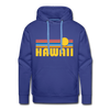 Premium Hawaii Hoodie - Retro Sun Premium Men's Hawaii Sweatshirt / Hoodie - royalblue