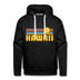 Premium Hawaii Hoodie - Retro Sun Premium Men's Hawaii Sweatshirt / Hoodie - charcoal grey
