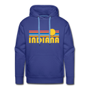 Premium Indiana Hoodie - Retro Sun Premium Men's Indiana Sweatshirt / Hoodie - royalblue