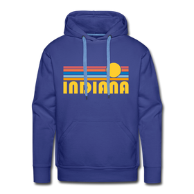 Premium Indiana Hoodie - Retro Sun Premium Men's Indiana Sweatshirt / Hoodie - royalblue