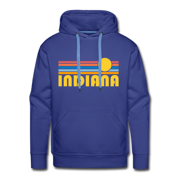 Premium Indiana Hoodie - Retro Sun Premium Men's Indiana Sweatshirt / Hoodie - royalblue