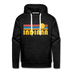 Premium Indiana Hoodie - Retro Sun Premium Men's Indiana Sweatshirt / Hoodie - charcoal grey