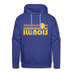 Premium Illinois Hoodie - Retro Sun Premium Men's Illinois Sweatshirt / Hoodie - royalblue