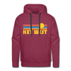 Premium Key West, Florida Hoodie - Retro Sun Premium Men's Key West Sweatshirt / Hoodie - burgundy