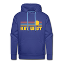 Premium Key West, Florida Hoodie - Retro Sun Premium Men's Key West Sweatshirt / Hoodie - royalblue